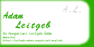 adam leitgeb business card